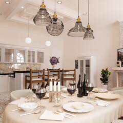 table setting for a dinner