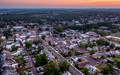 Aerial Landscape of Souderton Pennsylvania 