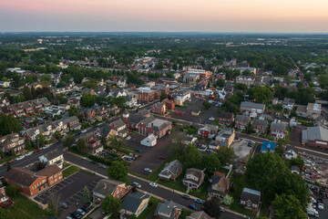 Aerial Landscape of Souderton Pennsylvania 