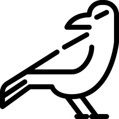 crow outline icon