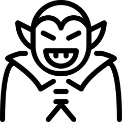 dracula outline icon