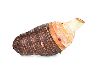 Taro isolated on white background