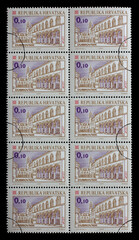 A stamp printed in Croatia shows Dubrovnik, Series Croatian Towns, circa 1998