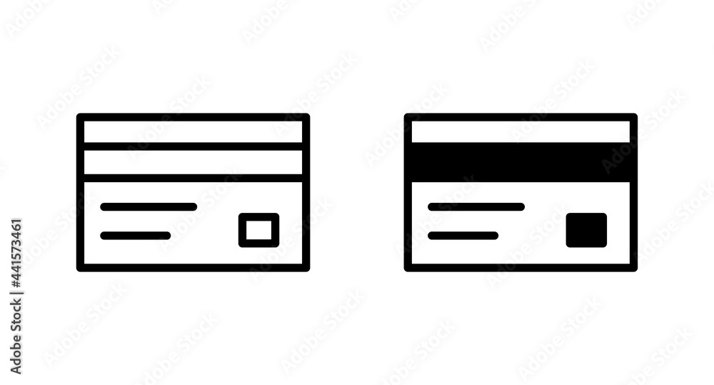 Poster credit card icon vector for computer, web and mobile app