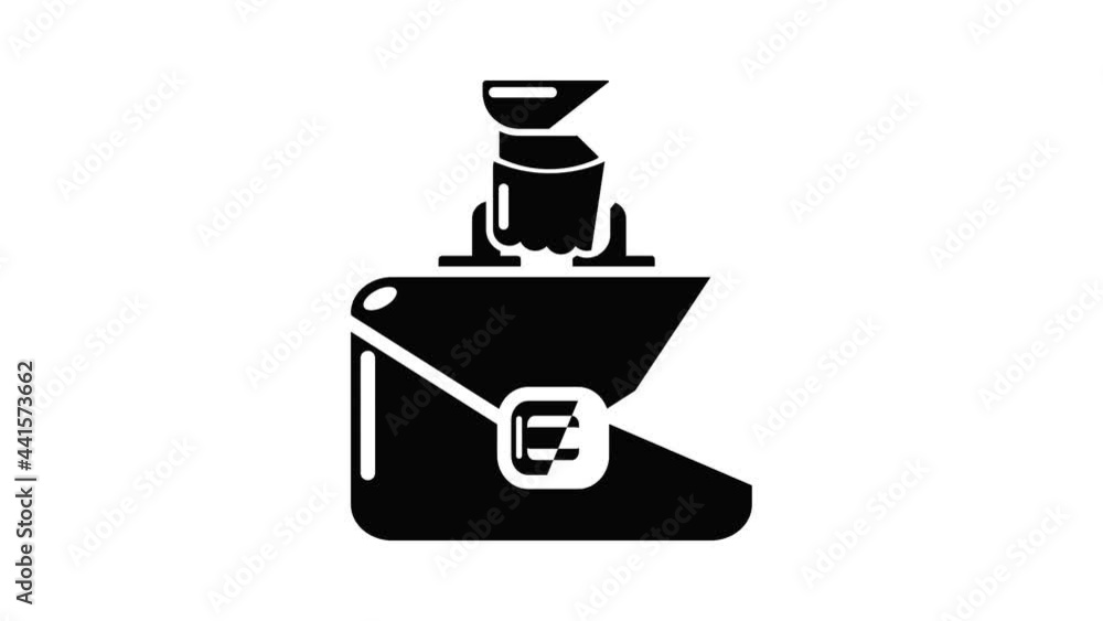 Poster portfolio icon animation simple best object on white