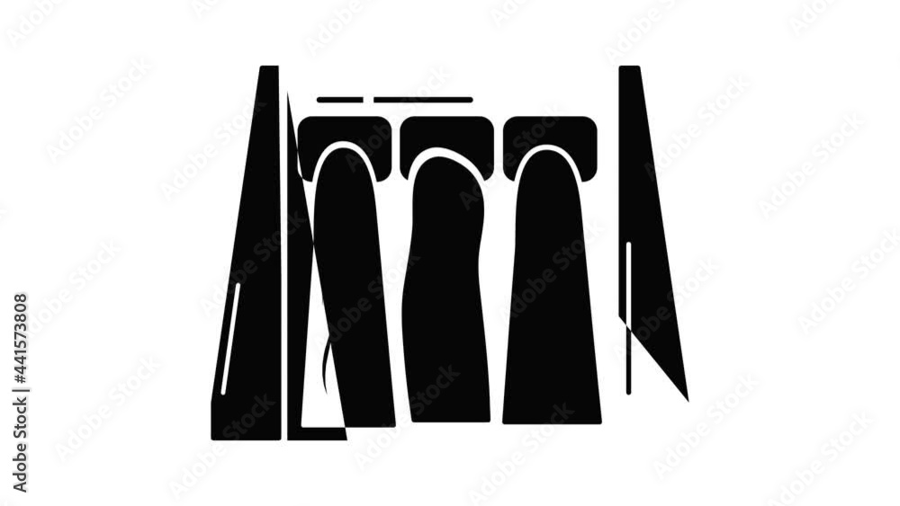 Poster dam icon animation simple best object on white