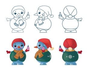 Snowman with snowman 