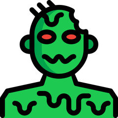 ghoul color outline icon