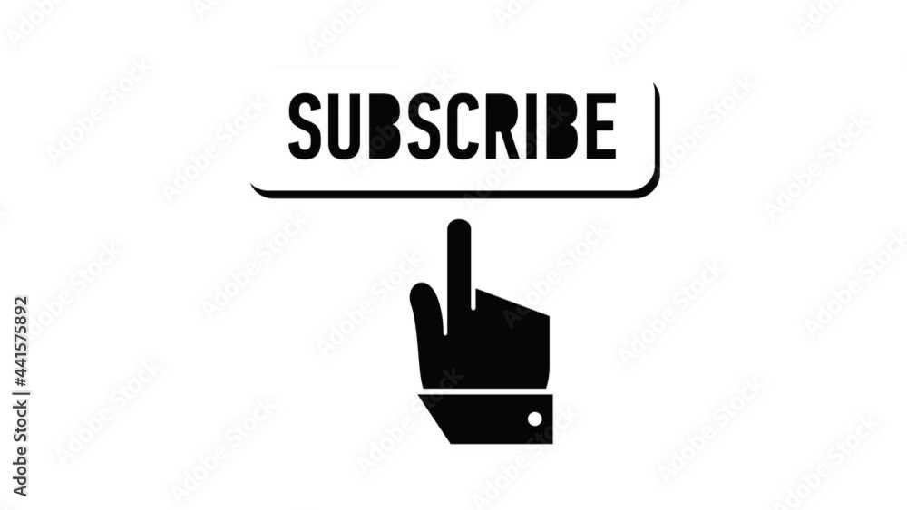Aufkleber subscribe icon animation simple best object on white