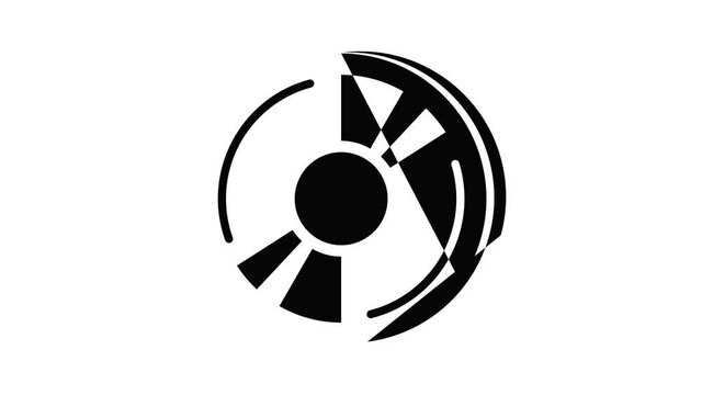 Cd icon animation simple best object on white