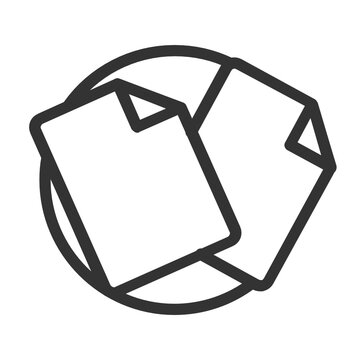 recommend clip art: Document outline icon.