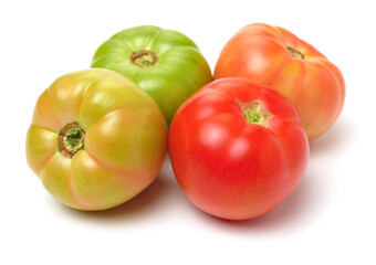 fresh tomato isolated on white background