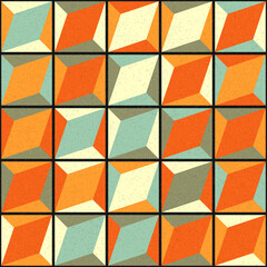 Abstract Geometric Pattern generative computational art illustration