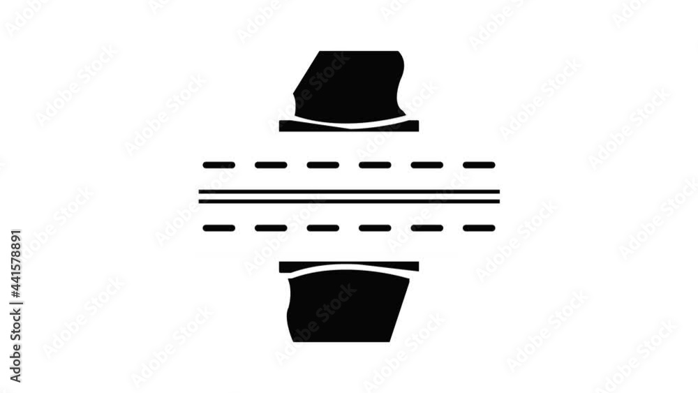 Poster car bridgeicon animation simple best object on white