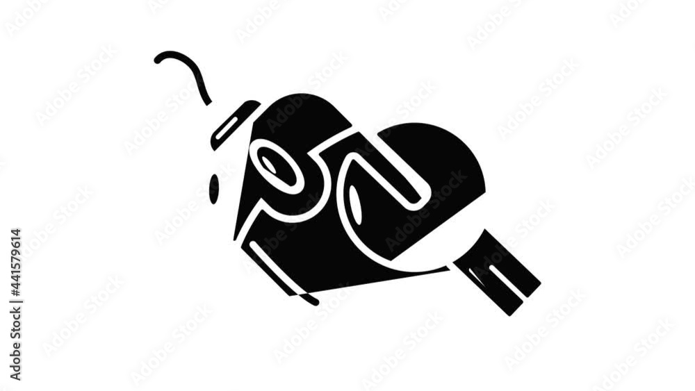 Poster computer mouse repair icon animation simple best object on white