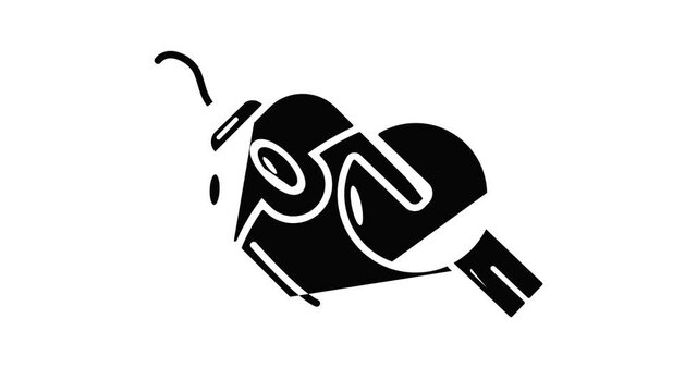 Computer mouse repair icon animation simple best object on white