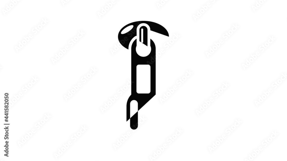 Poster zip icon animation simple best object on white
