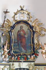 Altar of St. Barbara in the Church of St. Stephen the Martyr in Stefanje, Croatia