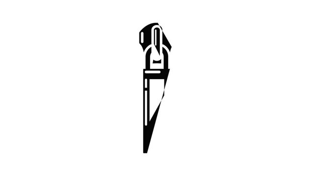 Synthetic zip icon animation simple best object on white