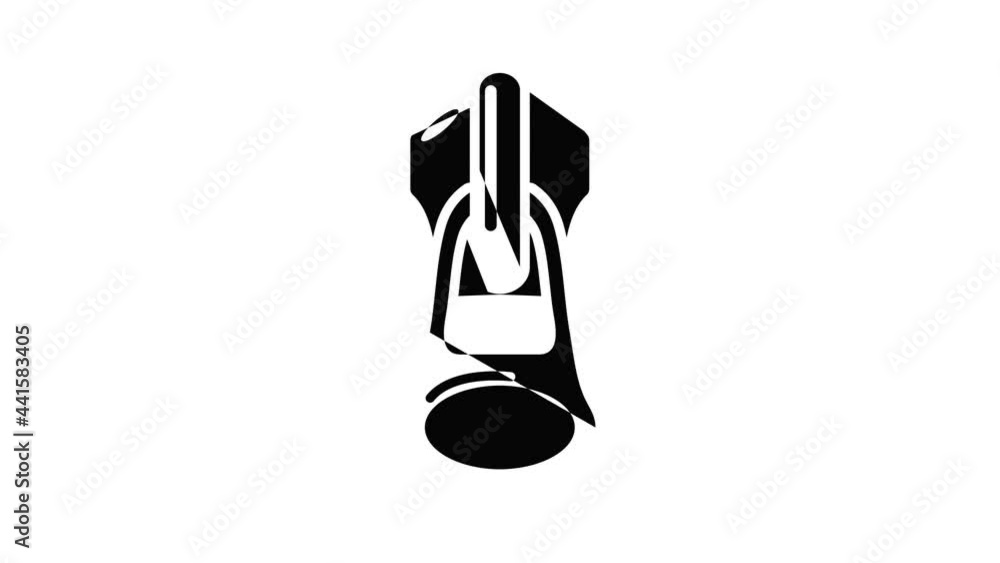 Poster all in one icon animation simple best object on white
