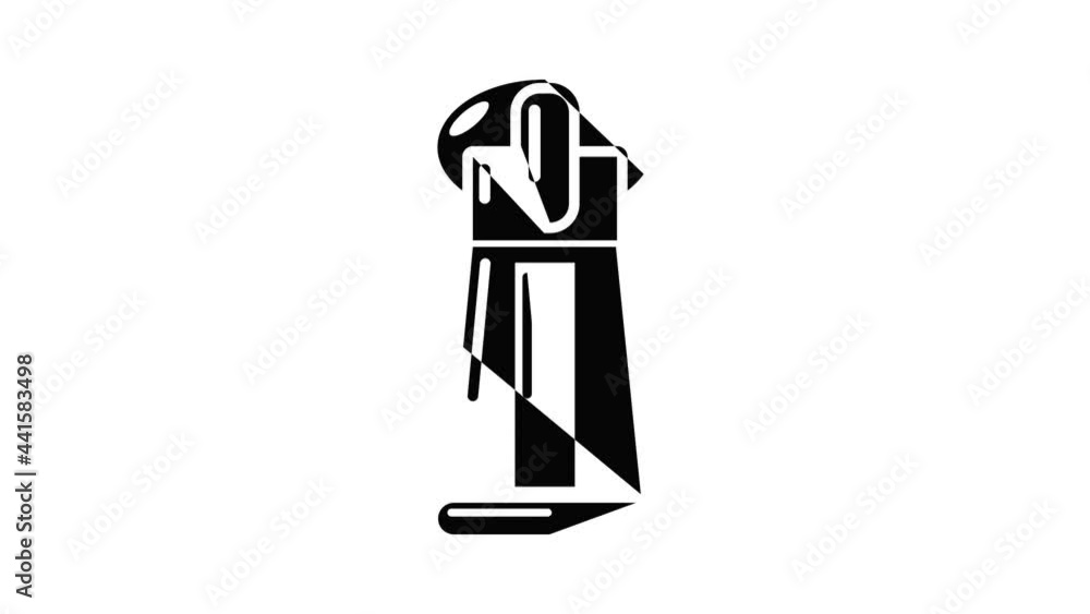 Poster invisible zip icon animation simple best object on white