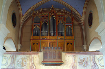 Organ at the Parish Church of the Holy Trinity in Donja Stubica, Croatia