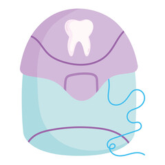 Obraz na płótnie Canvas floss dental care