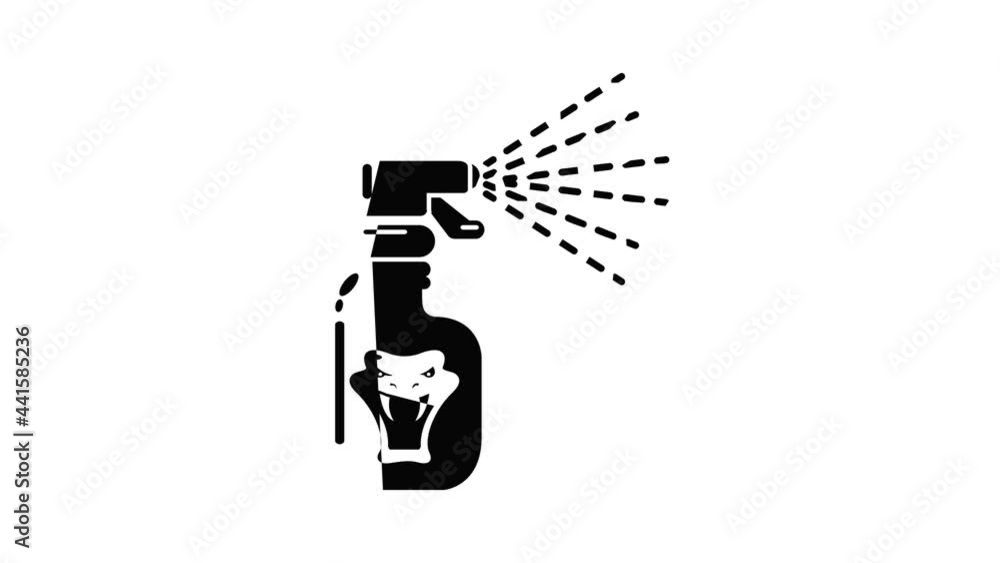 Poster Pesticide icon animation simple best object on white