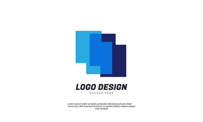 stock illustrator abstract business company logo corporate identity flat design element technology