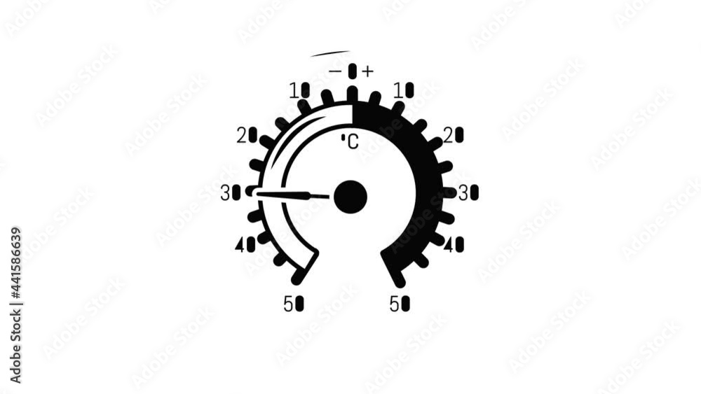 Poster barometer icon animation simple best object on white
