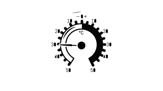 Barometer icon animation simple best object on white