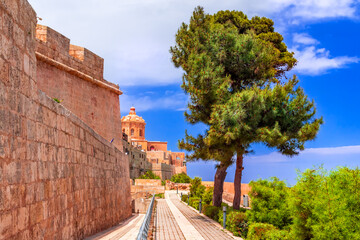 Naklejka premium Mdina, fortified city on Malta island