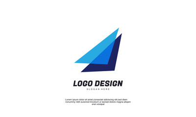 creative company business finance professional logo template vector