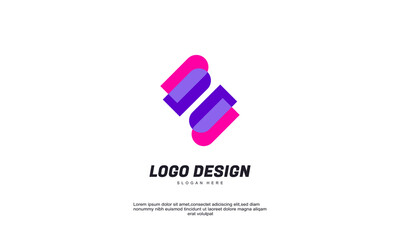 stock abstract company business corporate and building concept idea logo template brilliant idea logo designs vector