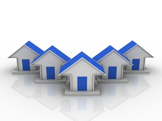 
3d illustration Concept of home network
