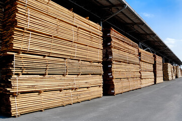 storage of larch wood