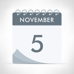 November 5 - Calendar Icon