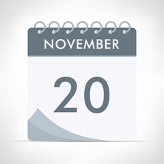 November 20 - Calendar Icon