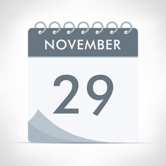 November 29 - Calendar Icon