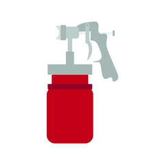 Air compressor object icon on white background