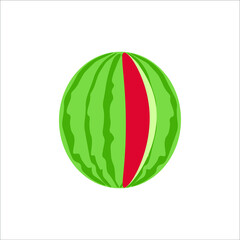 Watermelon icon on white background