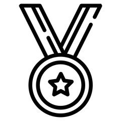 medal line icon