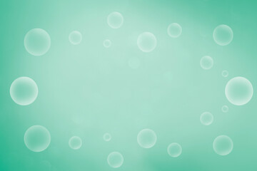 green gradient soft background with elegant round bubbles pattern