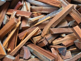 Organic Pathimukham or Sappan wood (Caesalpinia sappan) chips.  Dried wood has medicinal properties.