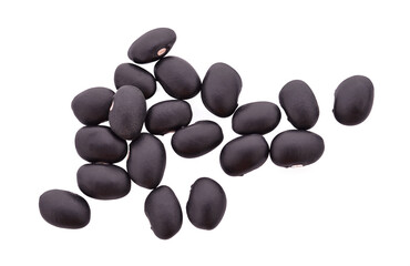 black beans isolated on a white background