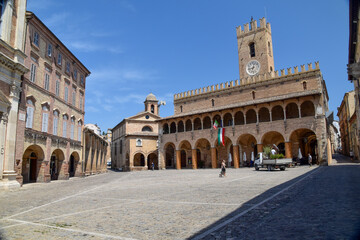 Offida Town in Italy in summer