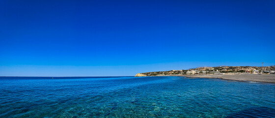 Widok na matkę morską nad Morzem Śródziemnym. Wyspa Kreta, Grecja.