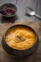 Mango Pulp / Aam rus or Ras served in small bowls