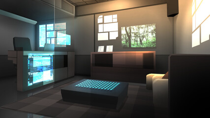 Sci-Fi  リビングルーム