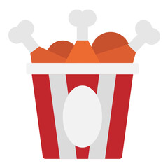 chicken flat icon